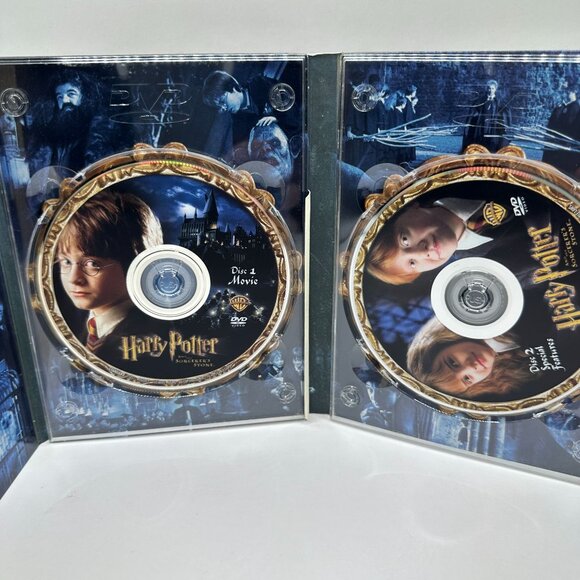 Harry Potter And The Sorcerers Stone PG Daniel Radcliffe Warner Bros 2 Disc DVD - Picture 3 of 3